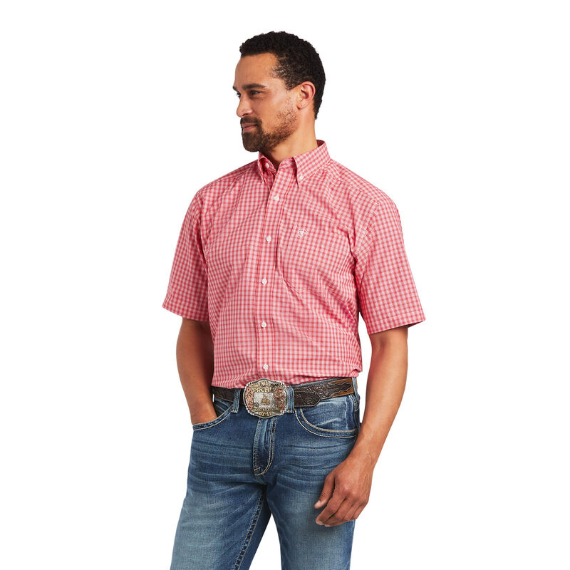 Camisas Ariat Pro Series Fox Classic Fit Rosas Hombre - Chile 230-GZXOSK